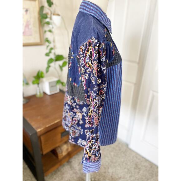 Koos of Course! Mixed Pattern Corduroy Button Down Shirt - Picture 10 of 14